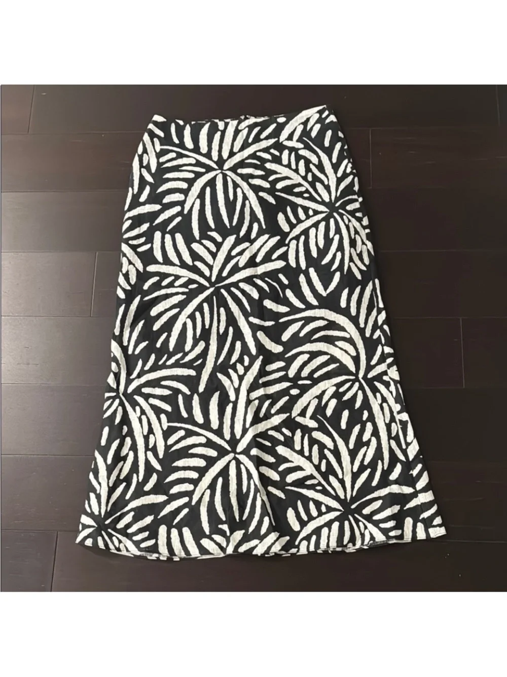 NWOT Cala de la Cruz Black White Linen Leroy Top Fabiana Skirt Set, Size XS